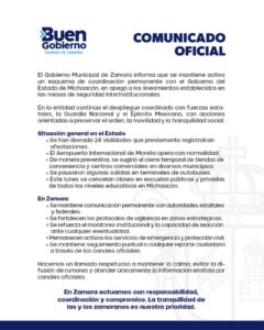 Zamora se mantiene en alerta este domingo