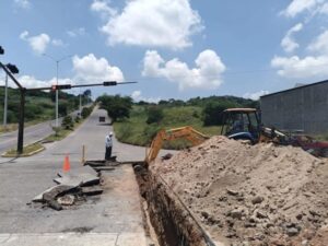 SAPAS avanza en la construcción del drenaje sanitario en Sóstenes Rocha