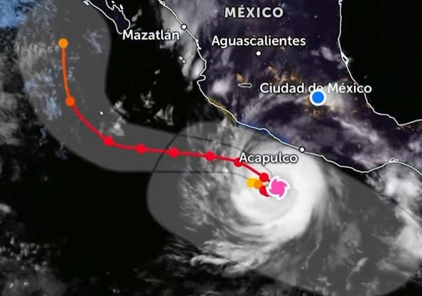 Huracán Polo mantiene categoría 4 y genera lluvias intensas en Michoacán