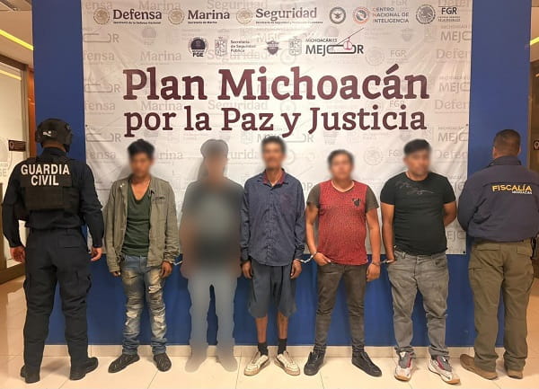 Detienen en Jacona a cinco presuntos integrantes de “La Venada”